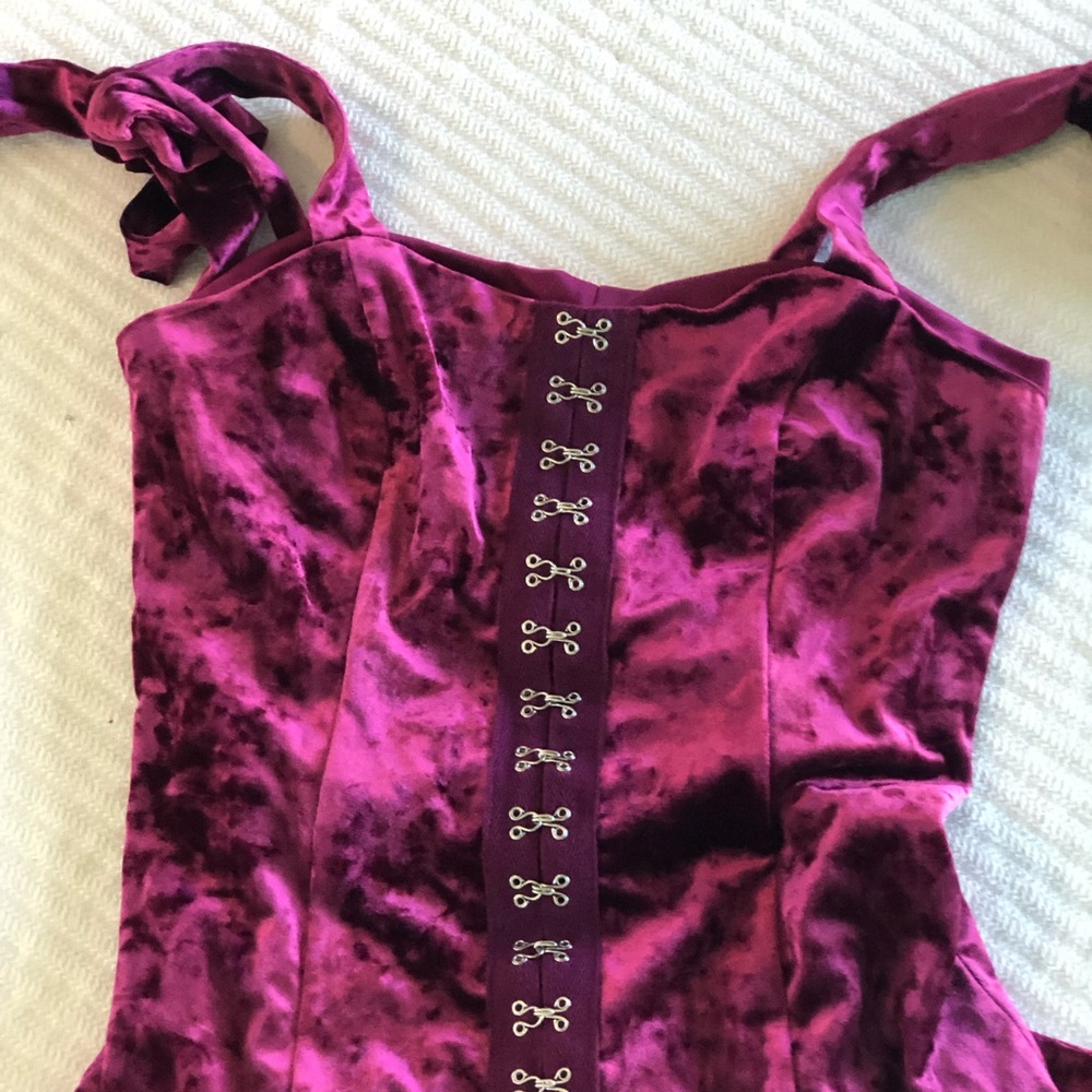 Burgundy Emo MiniDress